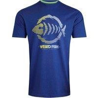 Weird Fish Velocity Front Print Eco T-Shirt Dusty White Size XL