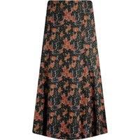 Weird Fish Lorient Organic Cotton Printed Jersey Midi Skirt