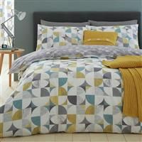 Catherine Lansfield Retro Circles Easy Care Single Duvet Set Multi