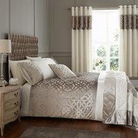 Catherine Lansfield Lattice Cut Velvet Duvet Cover Set