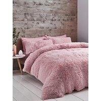 Catherine Lansfield Cuddly Faux Fur Duvet Cover Set