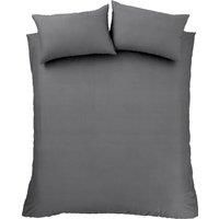 Bianca Fine Linens Bedding 180 Thread Count Egyptian Cotton Double Duvet Cover Set with Pillowcases Charcoal Grey