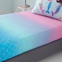 Catherine Lansfield Mermaid Ombre Double Fitted Sheet Pink