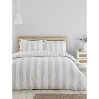 Catherine Lansfield Cove Stripe Duvet Set - Db