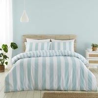 Catherine Lansfield Cove Stripe Seafoam Duvet Cover Set