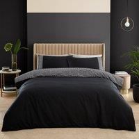 Catherine Lansfield Artemis Greek Key Duvet Cover Set - Black