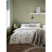 Catherine Lansfield Mistletoe Robins Christmas Duvet Cover Set