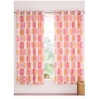 Catherine Lansfield Retro Daisy Reversible Eyelet Curtains