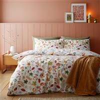 Catherine Lansfield Autumn Pumpkins Reversible Duvet Cover And Pillowcase Set