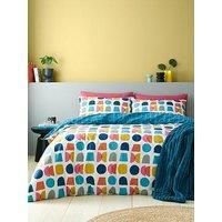 Catherine Lansfield Connect Geo Reversible Duvet Cover Set