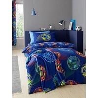 Catherine Lansfield Bright Football Reversible Duvet Cover Set