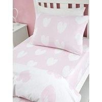 Catherine Lansfield Hearts Brushed Cotton Fitted Sheet