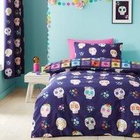 Catherine Lansfield Sugar Skull Fiesta Reversible Duvet Cover Set