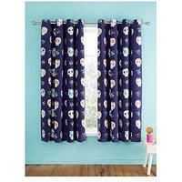 Catherine Lansfield Fiesta Sugar Skulls Reversible Halloween Eyelet Curtains