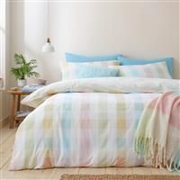 Catherine Lansfield Spring Check Duvet Cover Set