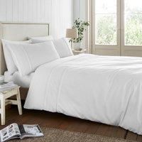 Catherine Lansfield Broderie Anglaise Easy Care Duvet Cover Bedding Set White