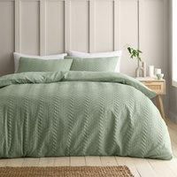 Catherine Lansfield Heatset Wave Duvet Set- Single