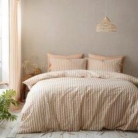 Pineapple Elephant Zanzibar Yarn Dyed Stripe Duvet Set - Clay