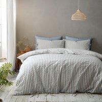 Pineapple Elephant Zanzibar Yarn Dyed Stripe Duvet Set - Blue