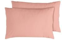 Habitat Egyptian Cotton Standard Pillowcase Pair - Blush