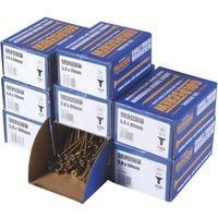 Goldscrew PZ Double-Countersunk 5mm (Dia) Wood Screw Trade Pack 1000 Pcs (947PT)