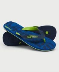 Superdry Men/'s Scuba FLIP Flop Loafer, Cobalt Grit, Small