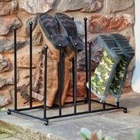 Garden Gear Two-Tier Boot Stand Steel Shoe Rack Wellington Storage 4/6 Pairs NEW