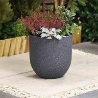 Stone Effect Planters 26Cm - Grey