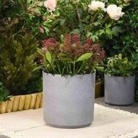 Grey Cylinder Planters