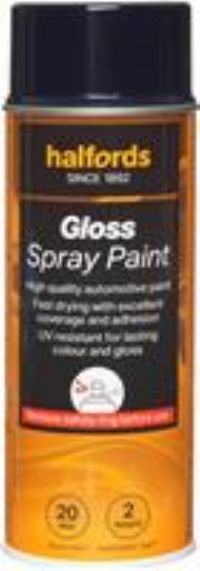 Halfords S3-050 Blue Gloss Car Spray Paint - 400Ml