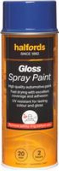 Halfords S3-230 Blue Gloss Car Spray Paint - 400Ml