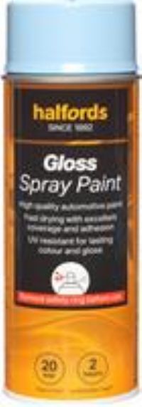 Halfords S3-450 Blue Gloss Car Spray Paint - 400Ml