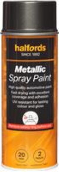 Halfords M1-470 Grey Metallic Car Spray Paint - 400Ml