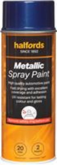 Halfords M3-210 Blue Metallic Car Spray Paint - 400Ml