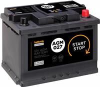 Halfords Agm027 Start Stop Car Battery 5 Year Guarantee