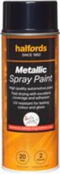 Halfords M3-030 Blue Metallic Car Spray Paint - 400Ml