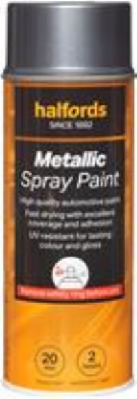 Halfords M1-310 Grey Metallic Car Spray Paint - 400Ml