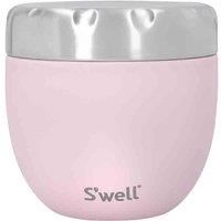 S/'well Eats 2-in-1 Food Bowl with Screw-Top Lid, 636ml, Pink Topaz, Triple-Insulated and Leak-Proof Food Flask for On-the-Go Eating up to 11h Cold/7h Hot