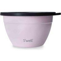 S/'well Salad Bowl Kit, Pink Topaz, 1.9L - Salad Lunch Box with Condiment Container and Removable Tray - Leak-Proof and Dishwasher Safe