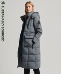 Superdry Womens Longline Everest Coat Size 8