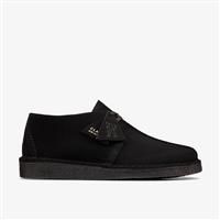 Clarks Originals Desert Trek Mens Black Suede Desert Shoes - 7.5 UK