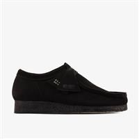 Clarks Originals Wallabee Lace Up Shoes Black Suede Womens UK Size 3 - 12