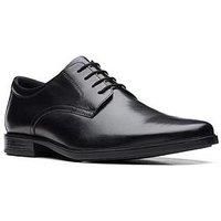 Clarks Men/'s Howard Walk Oxford-Schuh, Black Black Leather, 10 UK