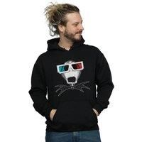 Disney Men/'s Nightmare Before Christmas Jack Skellington 3D Glasses Hoodie Black Small