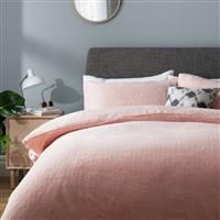 Argos Home Blush Fleece Bedding Set - Double