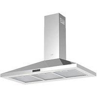 Cooke & Lewis CLCH90LKSS Chimney Hood Silver 898mm (560FK)