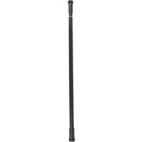 Cooke & Lewis Nira Black Extendable Straight Shower curtain rod (L)120cm