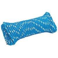 Braided Rope Blue / White 6mm x 20m (528FC)