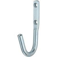 Essentials Single Hooks Satin Stainless Steel 100mm 5 Pack (275TA)