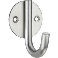 Essentials Single Utility Hook Satin Stainless Steel 76mm (640TA)